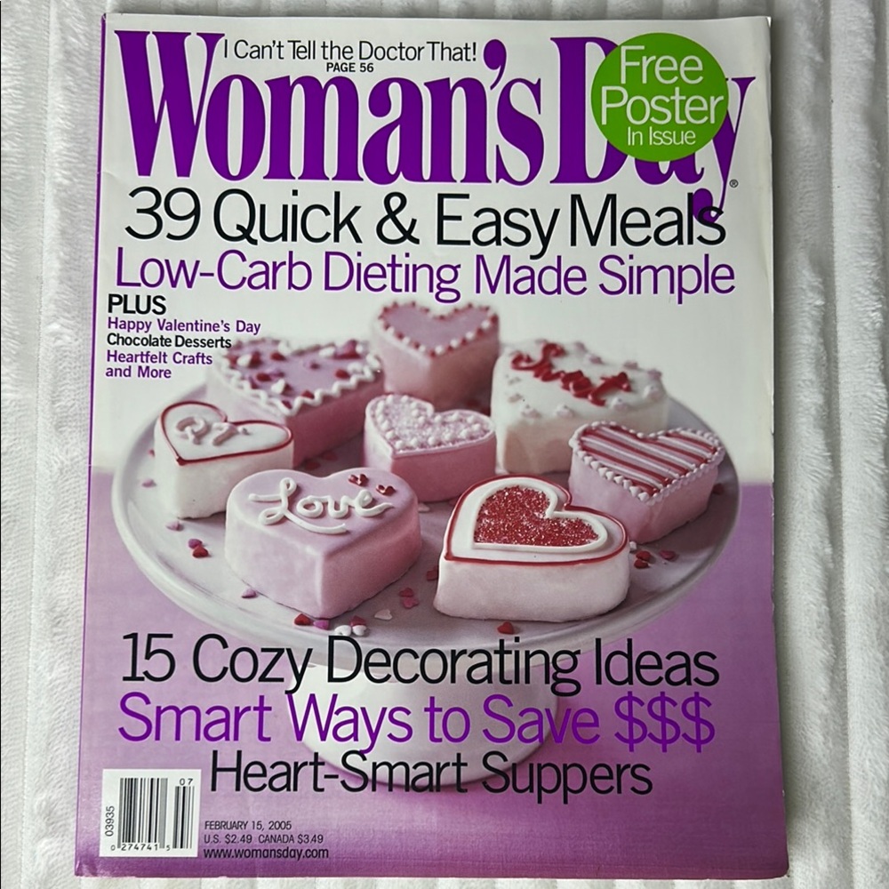 🩷 Free w/ Purchase 
February 2005 Vintage Woman's Day Magazine